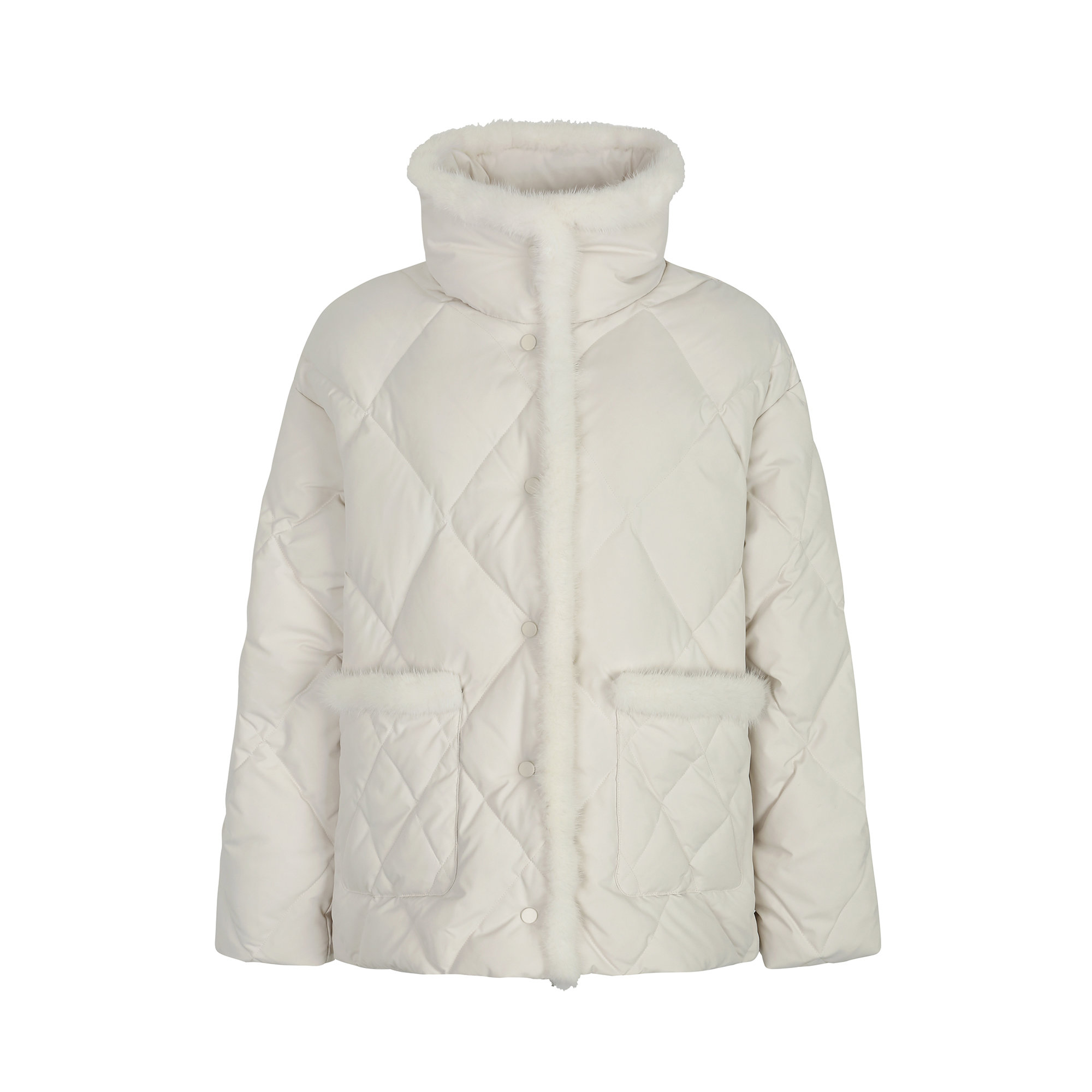 더 레노마 밍크 트리밍 다운 점퍼 CC42PJ300