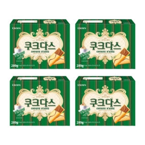 크라운제과 쿠크다스 쿠크다스 커피 289g 4개_이미지