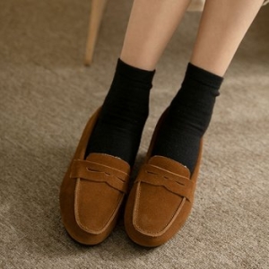 가죽천재 심쿵 심플 가죽로퍼 3cm