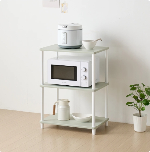 가구레시피 3단 진열장형 렌지대_이미지