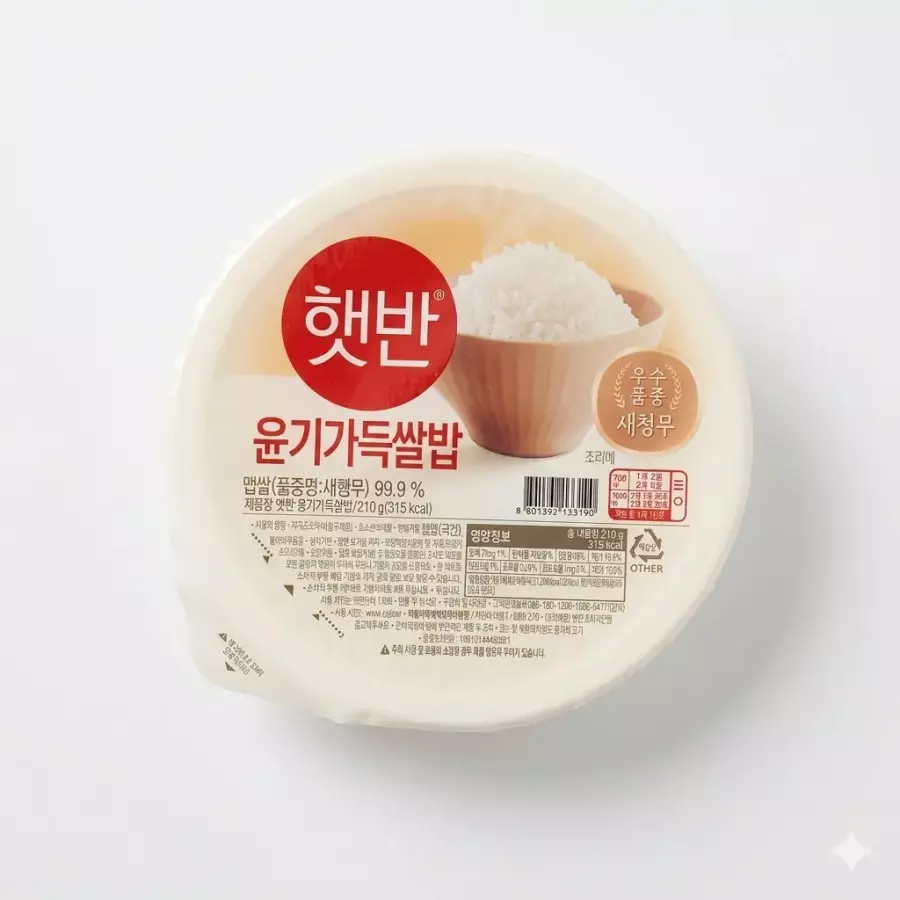 CJ제일제당 햇반 윤기가득쌀밥 210g (36개)