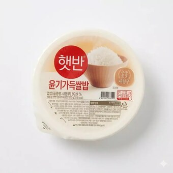 CJ제일제당 <b>햇반</b> 윤기가득쌀밥 210g