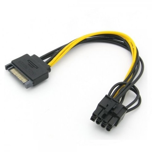 라이트컴 COMS BT184 SATA to VGA 8핀 전원 변환 케이블 (0.2m)