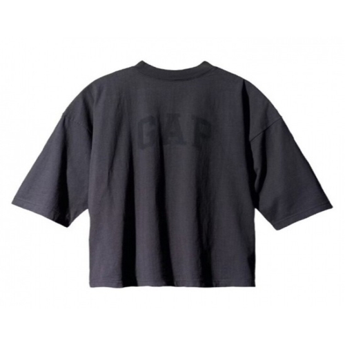 발렌시아가 이지 갭 엔지니어드 바이 도브 노 심 티셔츠 다크 그레이 471281 03