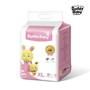 대디베이비 골드 기저귀 팬티형 특대형-여아용 (18매)_이미지