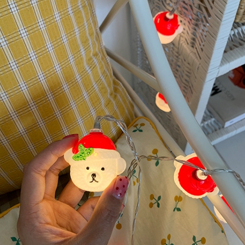 메종드알로하 LED 산타곰 줄램프