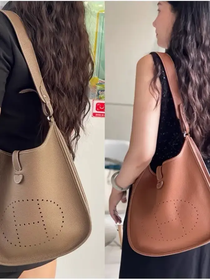 에르메스 TC 가죽 바스켓용 와이드 숄더 스트랩 Lindy Evelyn 29Evelyne 리모델링 패션 액세서리이미지입니다. 누르면 해당 게시물로 새창이동합니다.