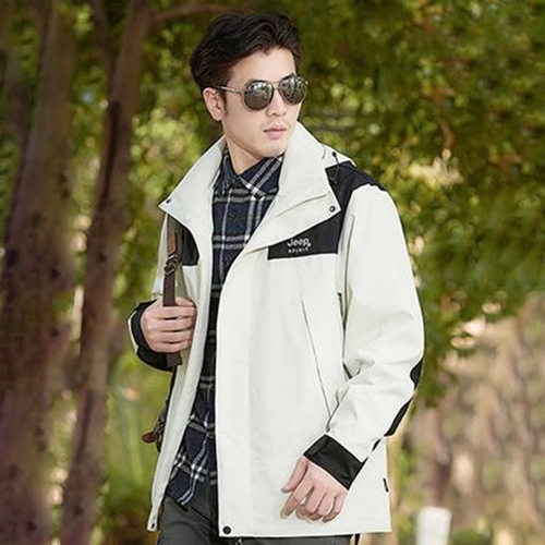 JEEP 스피릿 캐주얼 바람막이 재킷 HJ8601 화이트 S