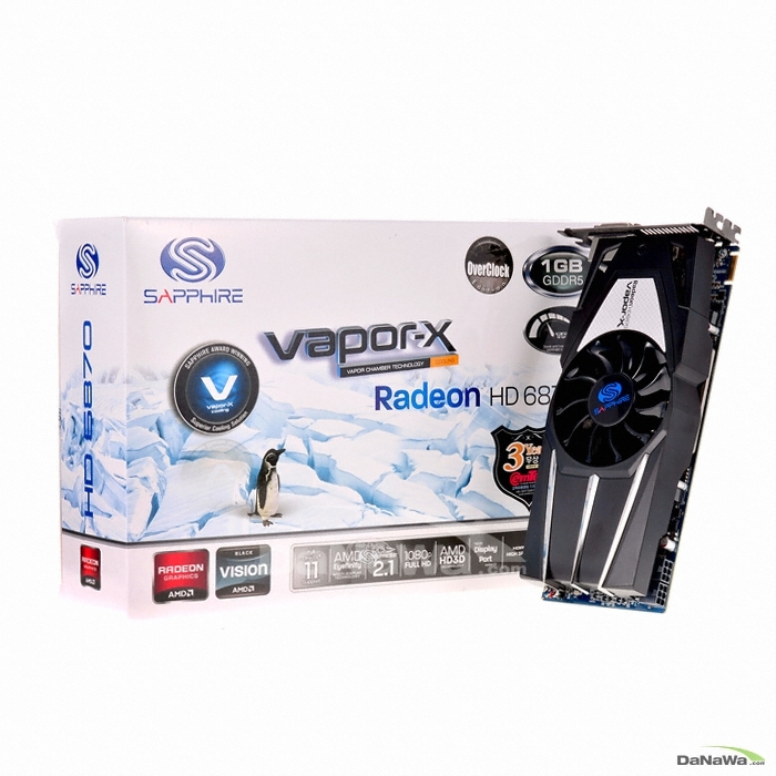 SAPPHIRE 라데온 HD 6870 OverClock D5 1GB vapor-X_이미지
