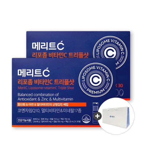 휴온스 메리트C 리포좀 비타민C 트리플샷 30병 (2개)