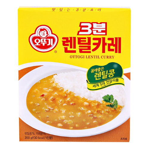 오뚜기 3분 렌틸카레 200g (10개)_이미지