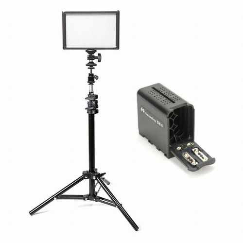 오토케 룩스패드22 + 100cm 조명스탠드 배터리팩 풀세트_이미지