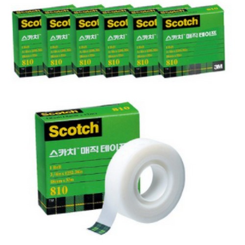 3M 스카치 810 매직 테이프 리필 18mm x 15m이미지입니다. 누르면 해당 게시물로 새창이동합니다.