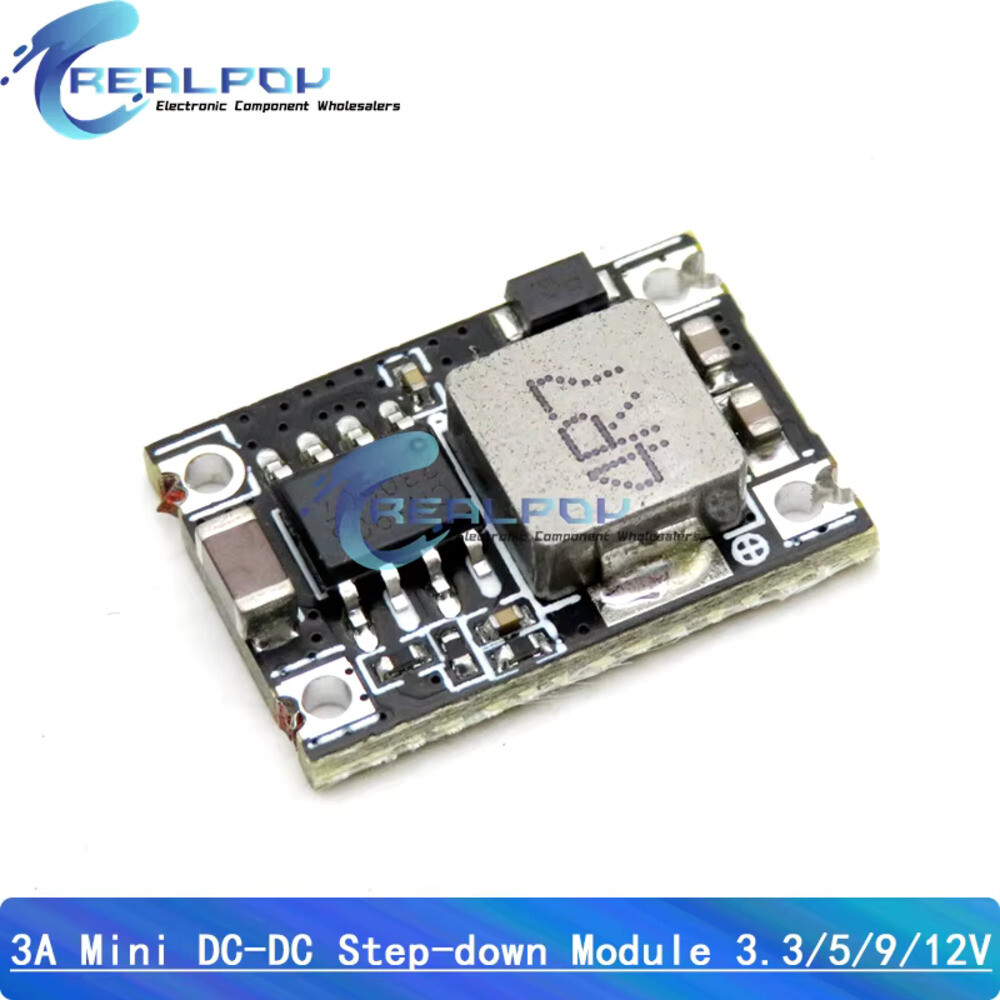 미니 DC-DC 벅 스텝 다운 컨버터 보드 모듈 DC 전압 조정기 PCB 파워 5V-30V-3.3V 5V 12V 3A
