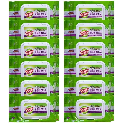 3M 스카치브라이트 더블액션 플러스 물걸레 청소포 표준형 20매 (12개)