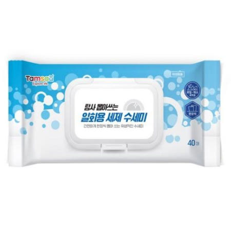 탐사 뽑아쓰는 일회용 세제 수세미 40매 (1개(40매))_이미지