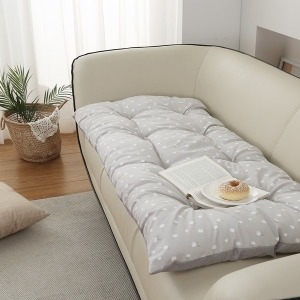 애프터식스 국산 두툼한 안녕데이지 소파 패드 토퍼 2인용 소파