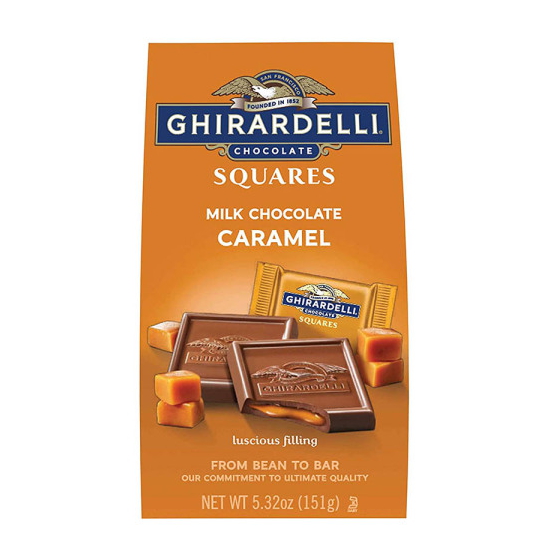 기라델리 스퀘어 밀크 카라멜 초콜릿 151g (해외) (6개)