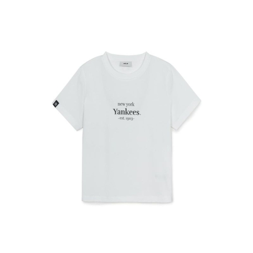 MLB 여성 바시티 로고 컴포터블핏 기능성 반팔 티셔츠 3FTSV0253-50WHS