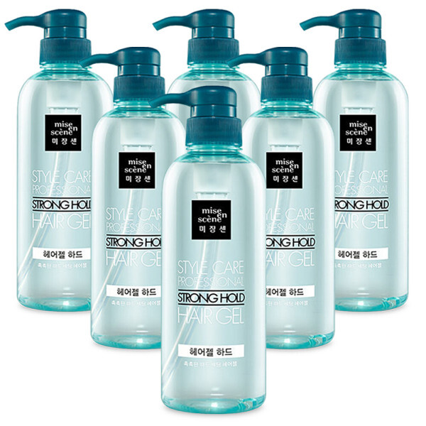아모레퍼시픽 미쟝센 스타일 케어 스트롱 홀드 헤어젤 하드 500ml (6개)