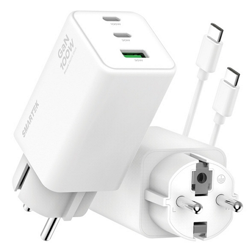 PD PPS 100W 3포트 GaN 충전기 STQC-Anti100W