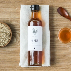 원주 국산 참깨로 만든 가정용 참기름 180ml 1병