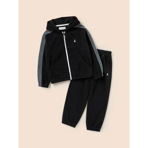  빈폴키즈 후드 플리스 세트 블랙 BI4X41U035