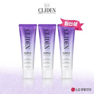 클라이덴 퍼플 더 글로우 화이트닝 미백치약 120g (3개)_이미지