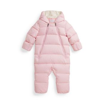 폴로랄프로렌 키즈 다운 후드 우주복 패딩 스노우 올인원 148480300_이미지