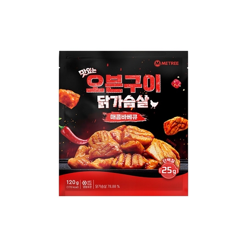 맛있는 오븐구이 닭가슴살 매콤바베큐 120g
