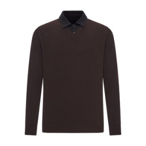 로베르토콜리나 니트 FW25 253M37002SUM37SU08 MORO BLACK 6853342_이미지