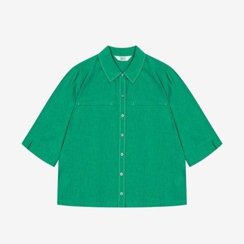 신원 베스띠벨리 백플리츠포인트블라우스 BKBAF2460GR