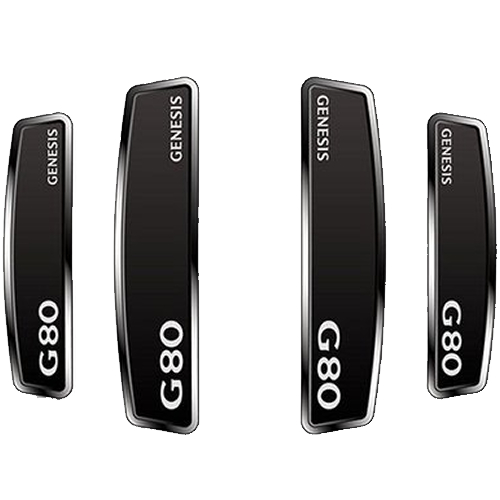 DXSOAUTO 블랙 쉴드 엠블럼 도어가드 (G80)