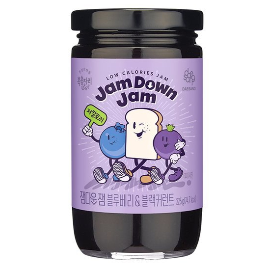 잼다운 잼 블루베리 블랙커런트 225g