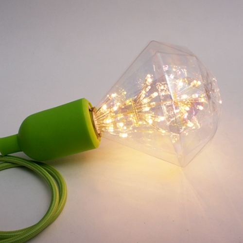 공간LED LED 눈꽃 다이아 D95 에디슨전구 전구색 2W