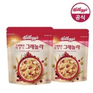 켈로그 크랜베리 아몬드 그래놀라 1.2KG 2개_이미지