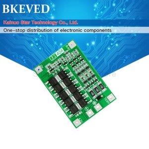 3S 40A BMS 11.1V 12.6V 18650 리튬 배터리 보호 보드