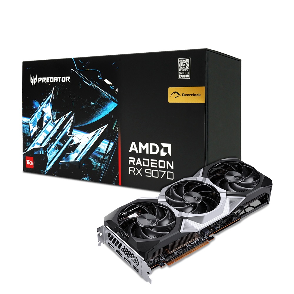 에이서 프레데터 라데온 RX 9070 BiFrost OC D6 16GB_이미지