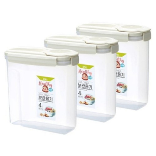 코멕스 고소한 그래놀라 보관용기 4L (3개)_이미지