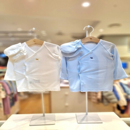 블루독베이비 1 4617000004051 WH BL 구름모달배내저고리 손싸개 2종_이미지