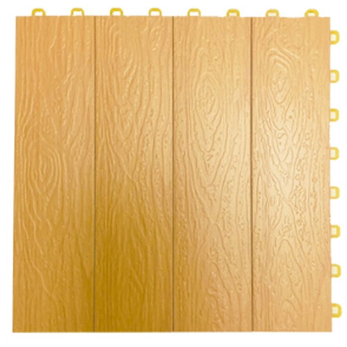 매직크린 틈없는 조립식 데크타일 골디드안모 본판 2P + 마감재 1P [3장, 29cm x 29cm, 29cm x 7cm]