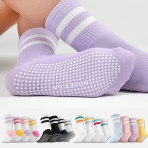 키즈카페 필라테스 요가 미끄럼 방지 패드 양말 세트 4켤레 어린이 주니어 키