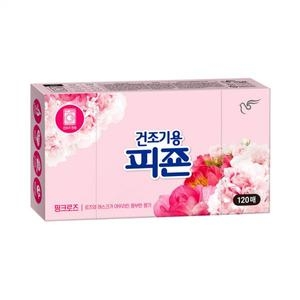 피죤 건조기용 핑크로즈 120매 (2개)_이미지