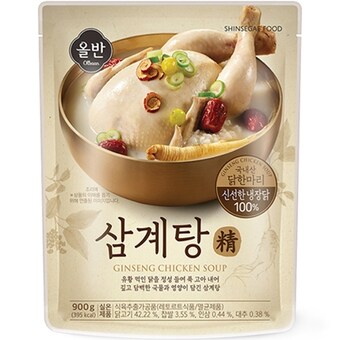 신세계푸드 올반 <b>삼계탕</b> 정 900g