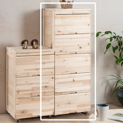 미르 이동식 5단 서랍장 400