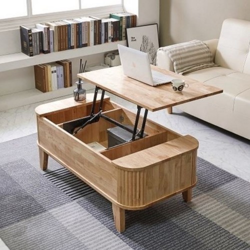 셀레스타 메타버스 고무나무 원목 리프트업 거실 소파테이블 1200