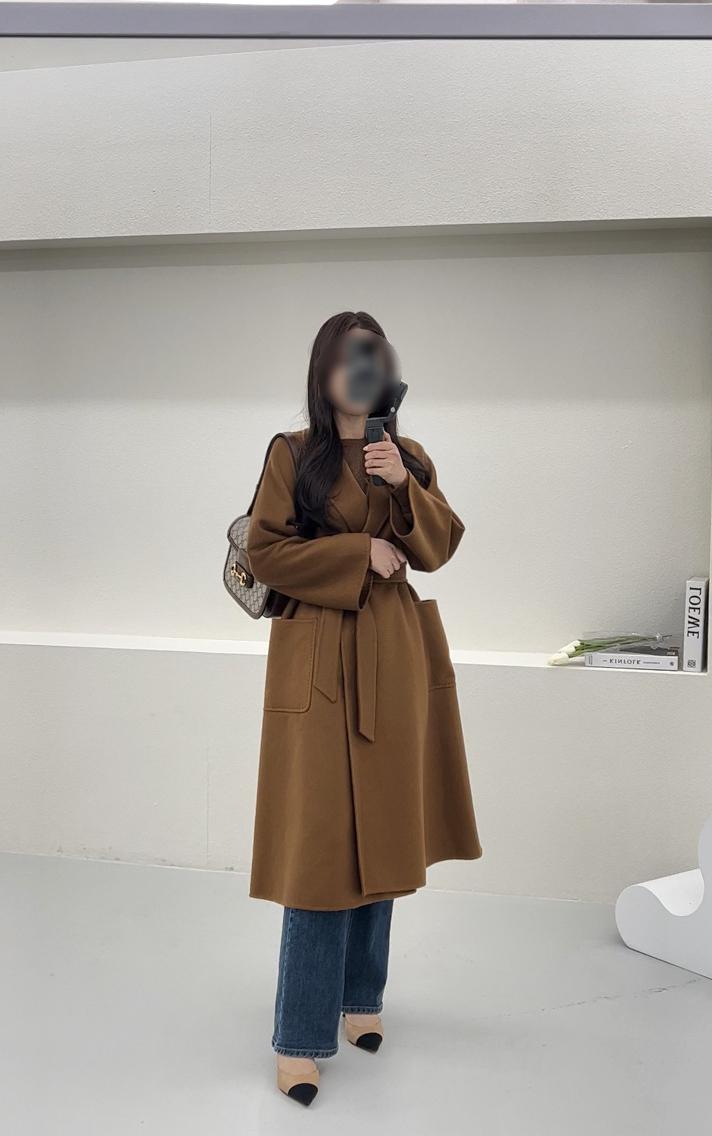 막스마라 라브로 LUDMILL 루드밀라 코트 토바코컬러