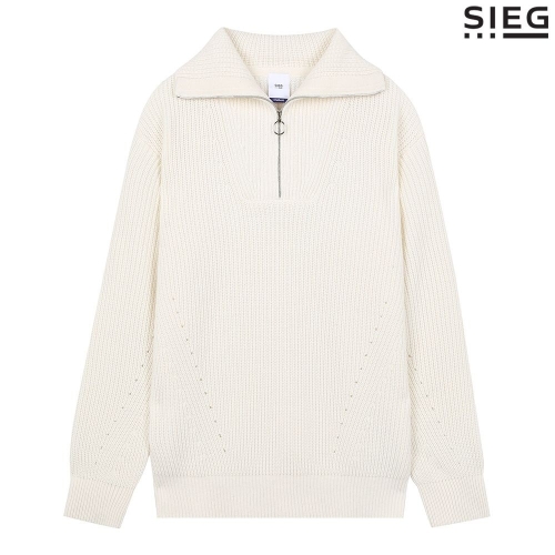 지이크 FW 특별전 모혼방 아이보리 펀칭니트 PFU8026IVDN_이미지