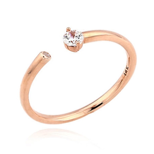 [불명] R60112 Pink Gold 14K반지 평생A S 이니셜공짜_이미지