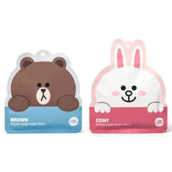 라인프렌즈 스팀 헤어마스크 팩 40ml (1매)